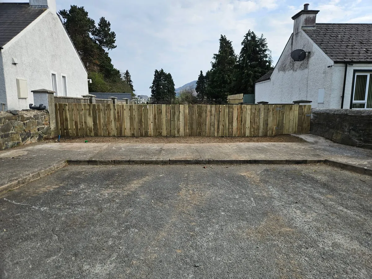 After — Omeath Tidy Towns Fence Commercial Maintenance