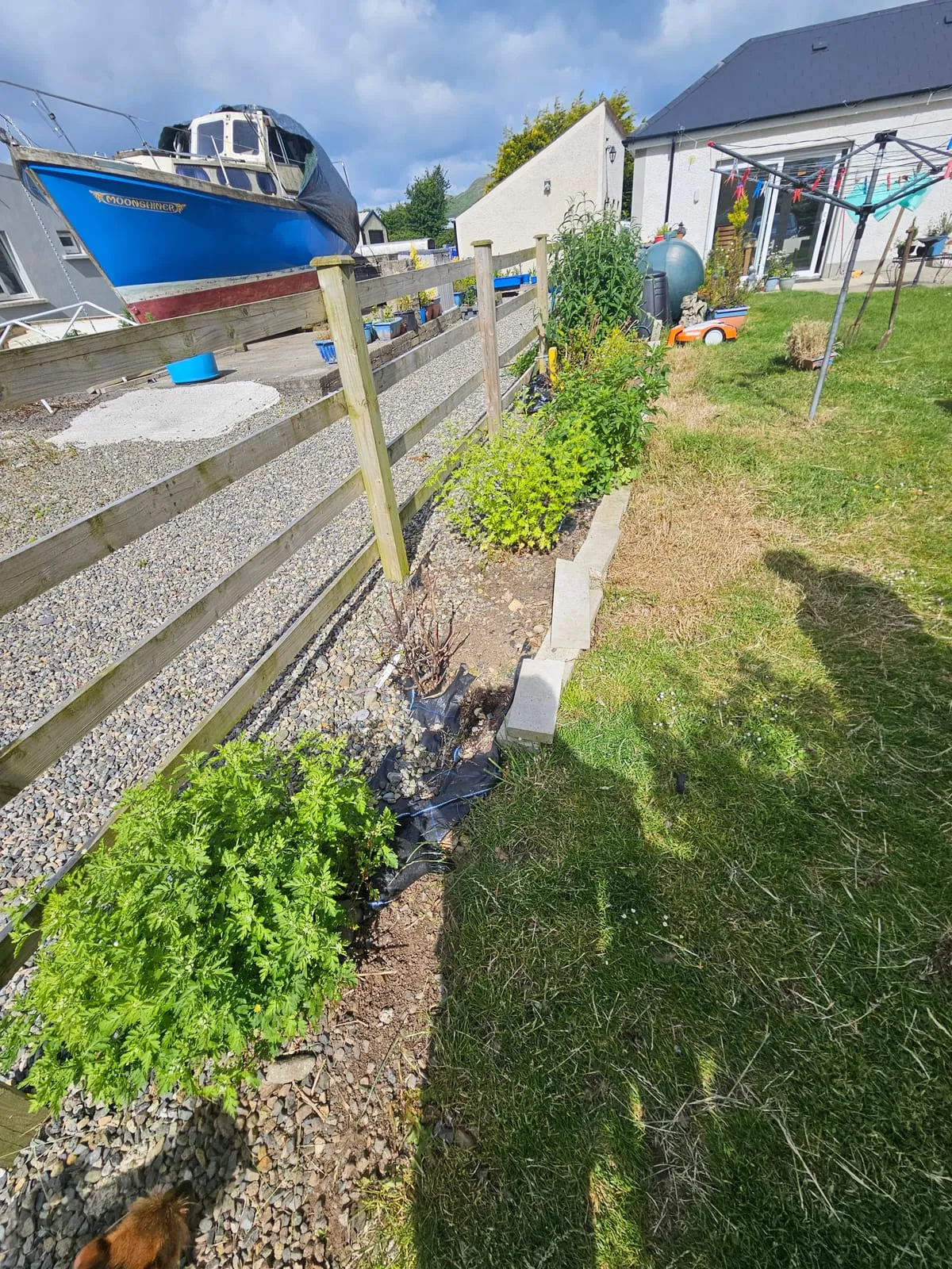 Before β Grange Kerbs Garden Landscaping