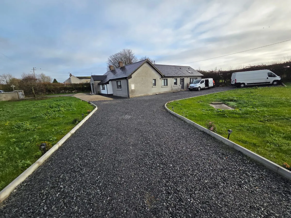 Before β Whitestown Driveway Garden Landscaping