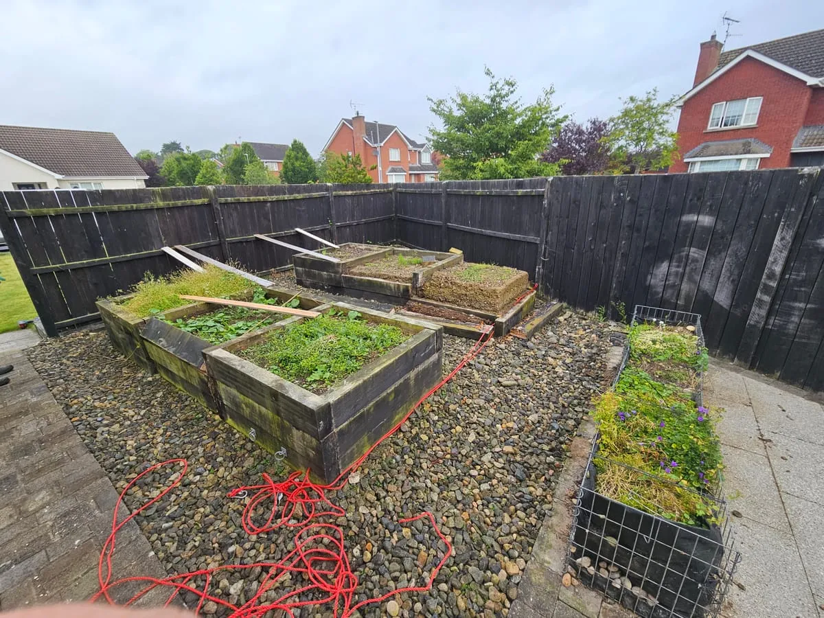 Another view of the site before construction